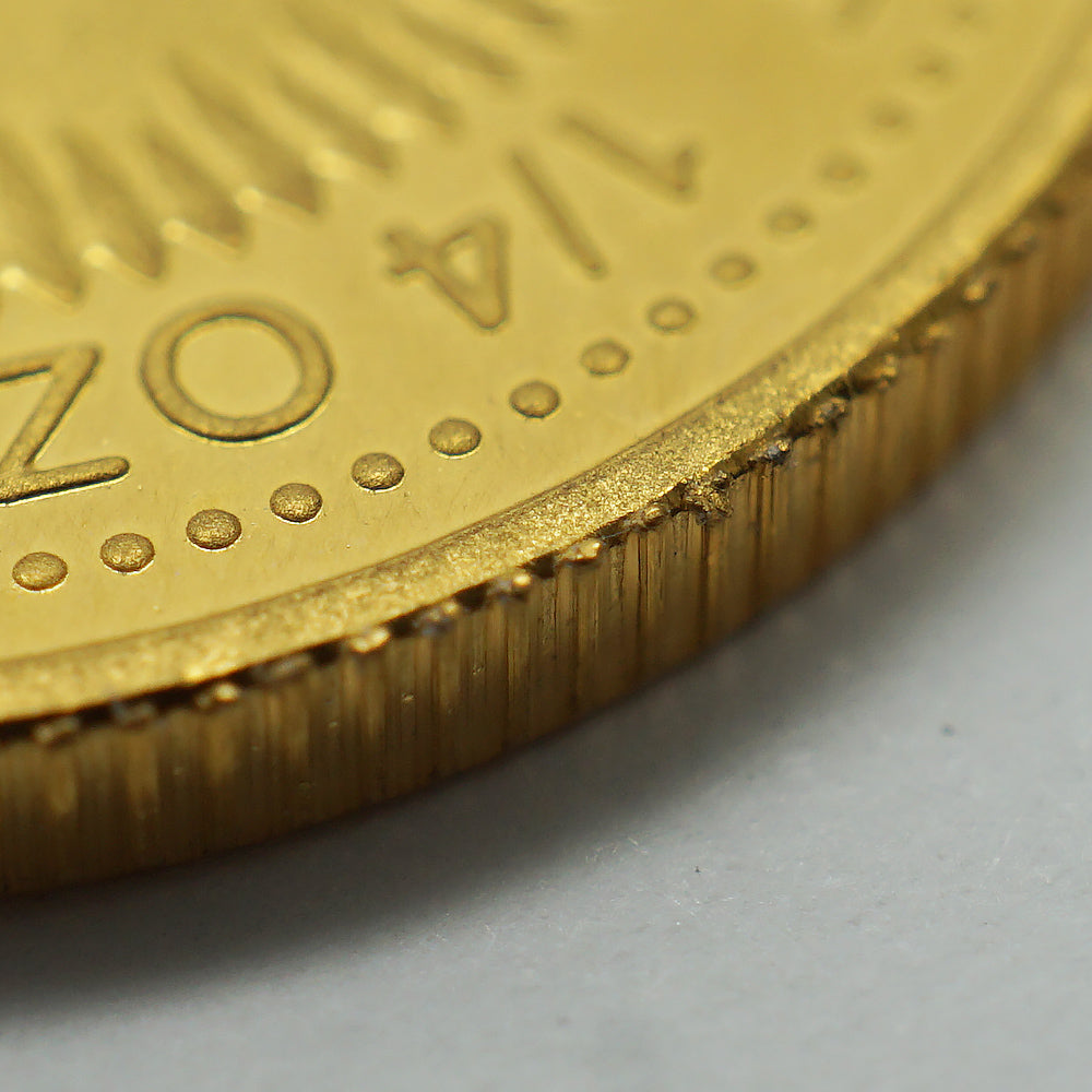 中古AB/使用感小】 カンガルー 金貨 純金 1/4オンス 1/4oz 1999年