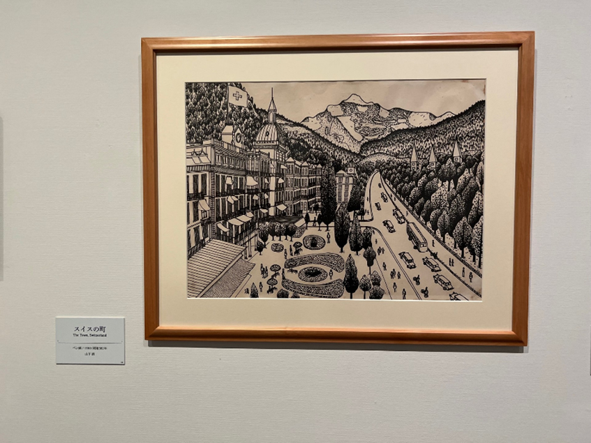 模写 山下清 題目 【 つゆ草図 】 キャンバスのみ 帝国美術会シール