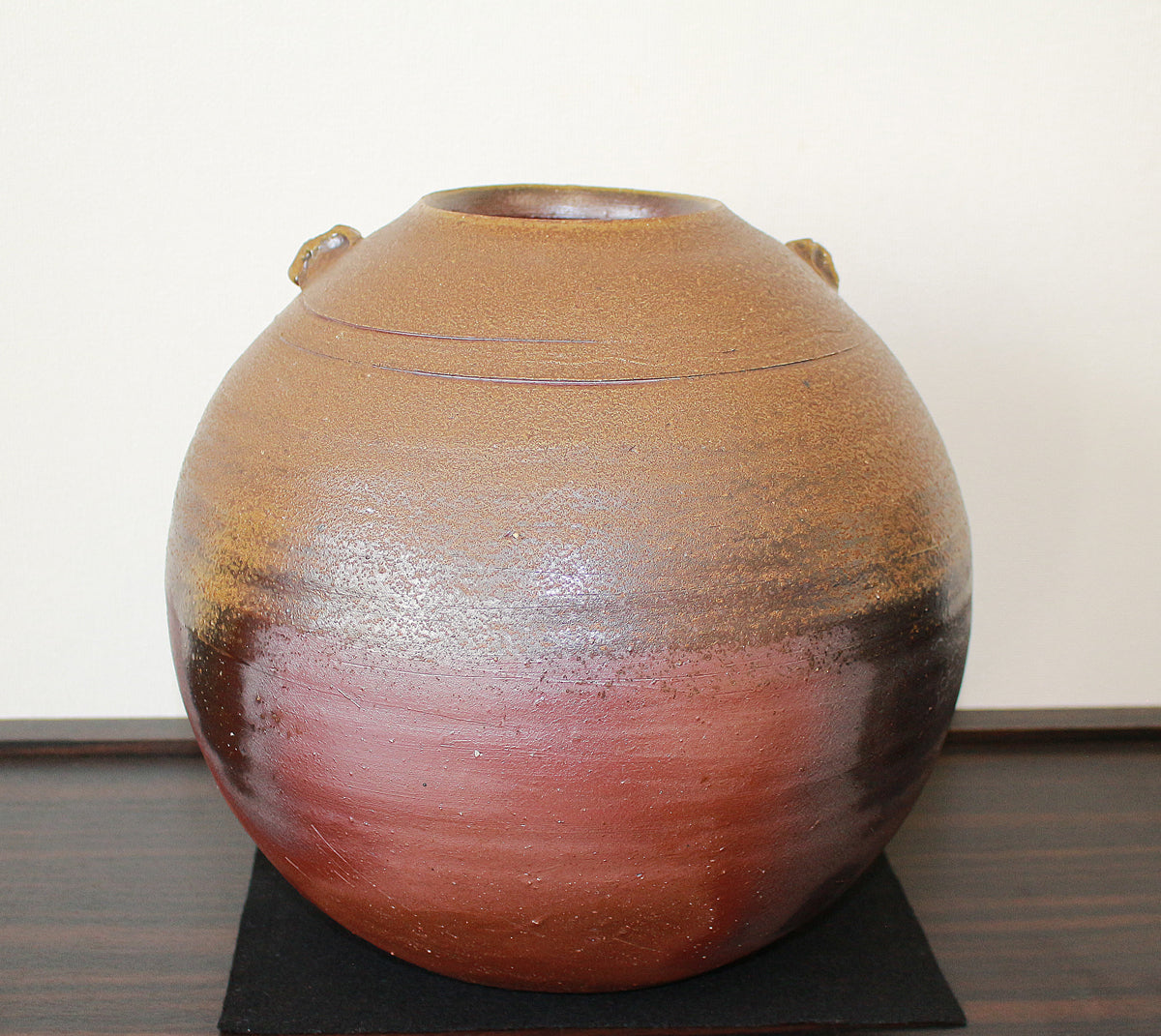 人間国宝藤原啓 備前焼壺 花瓶共箱あり 【公式通販】