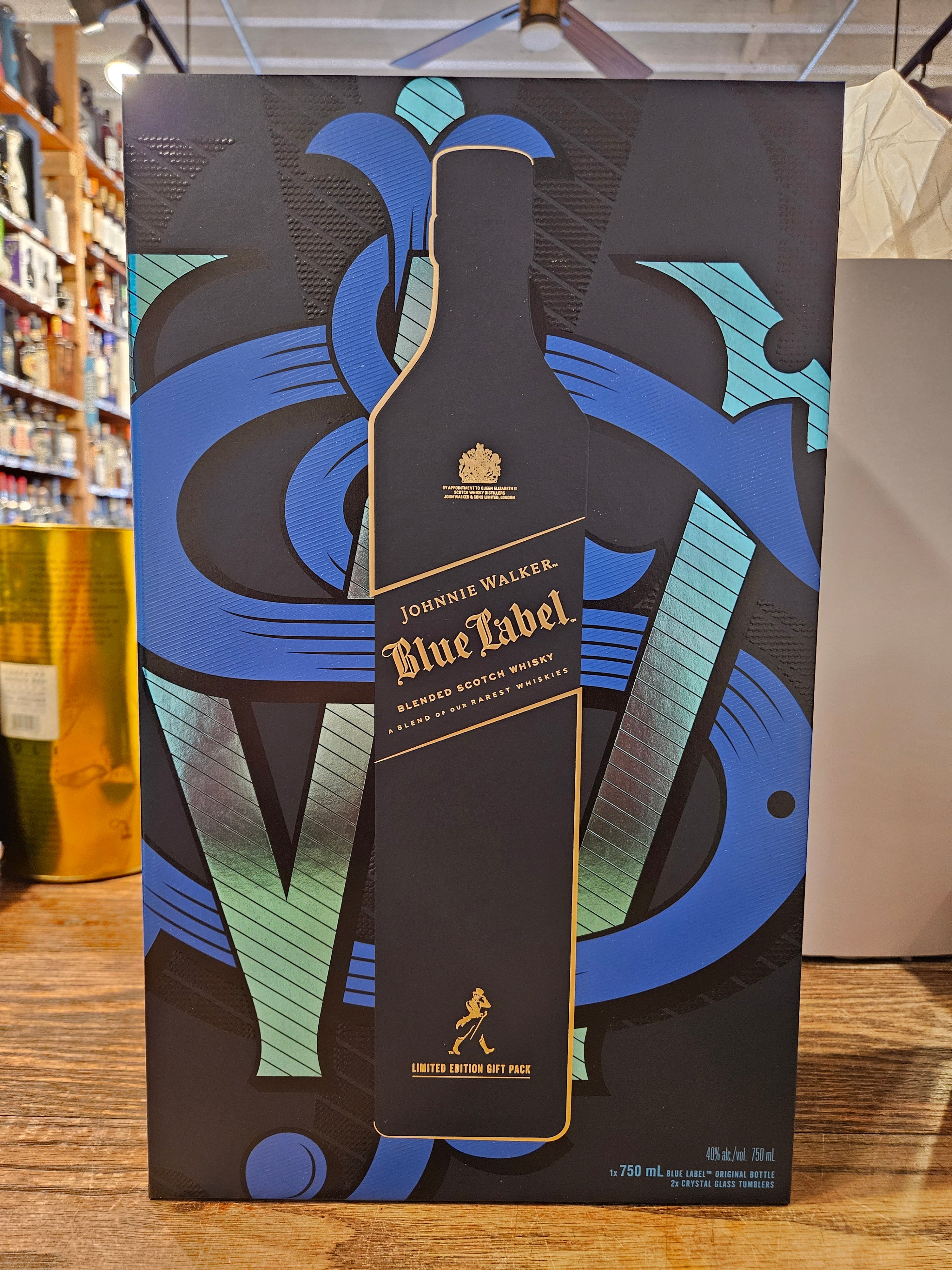Johnnie Walker Blue Label Gift Set Scotch Whisky 750mL – Arthur