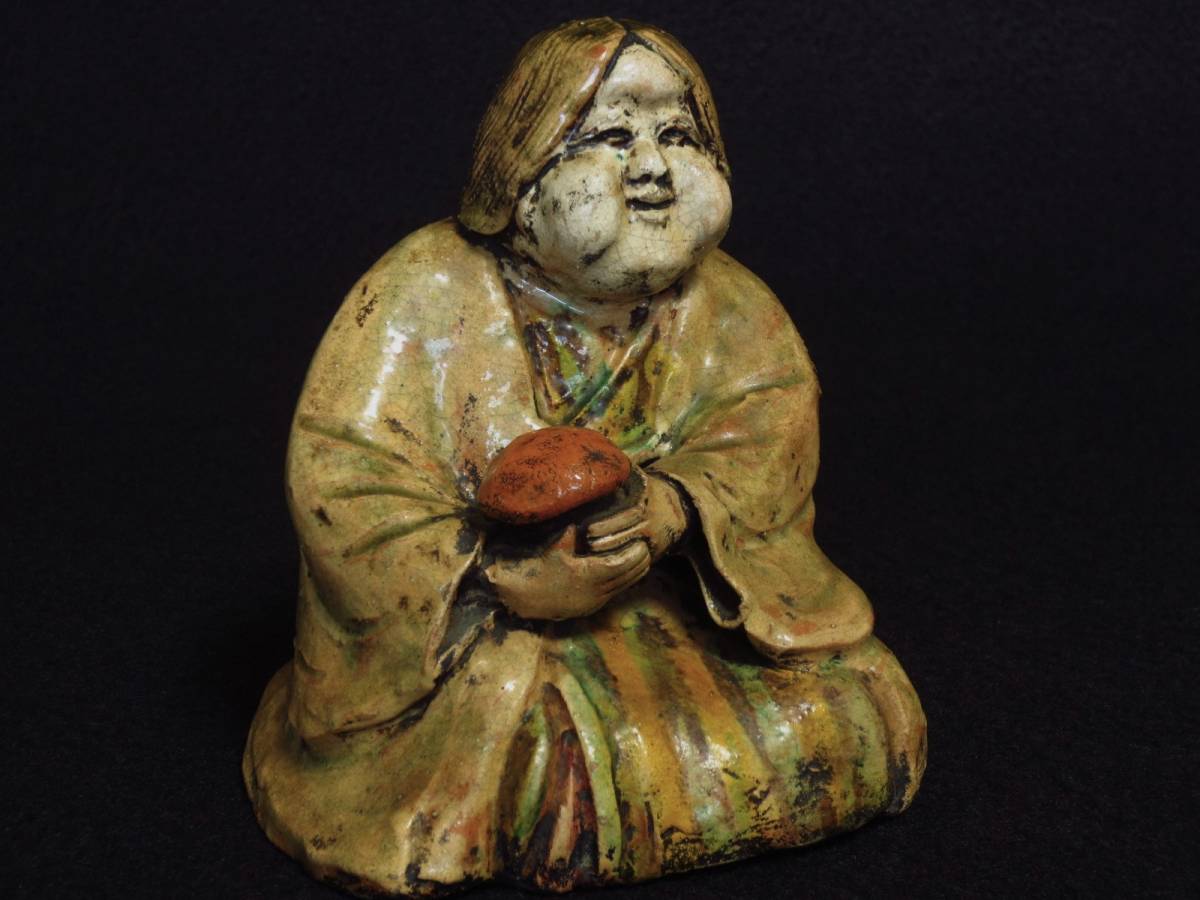 e2075 お福人形 鵤幸右衛門 東福寺 人形屋 幸右衛門 お多福 お