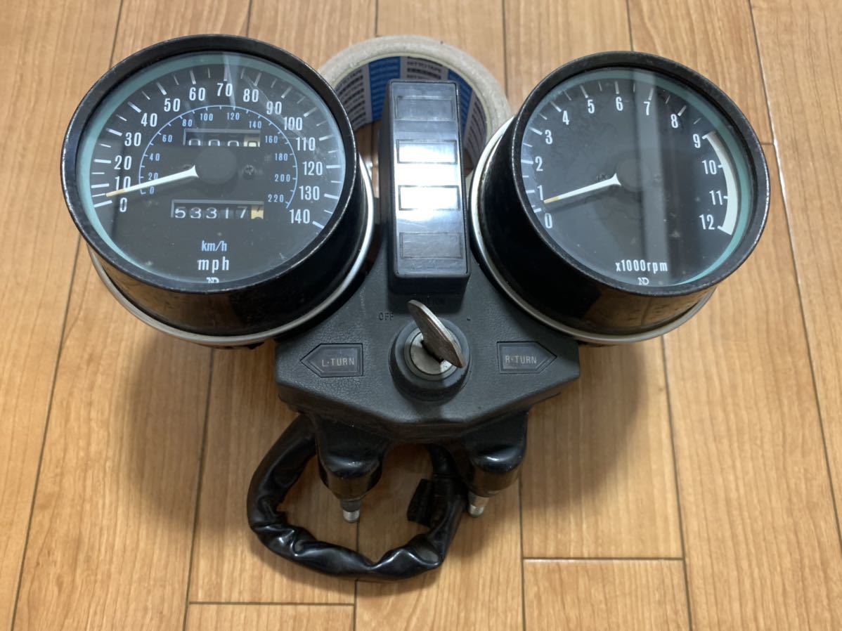 カワサキ Z系メーター メインキーつき 実働！（検 Z1 Z2 650 ザッパー