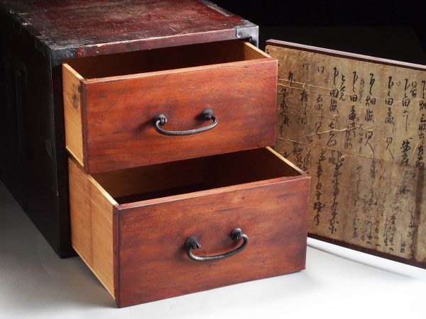 欅材 和箪笥 小箪笥 船箪笥 金具 引き出し 希少品 時代物 欅箱 船