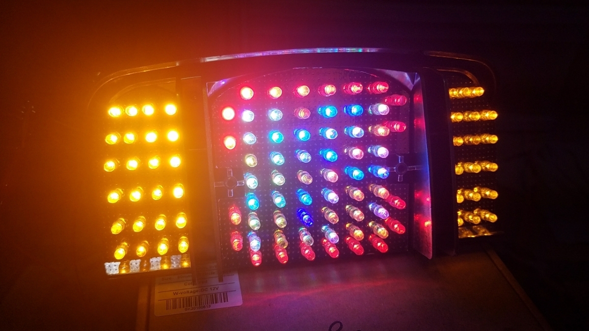 CBX400F CBX550F フルLEDテールランプ 基盤 三枚セット 流星 RGB