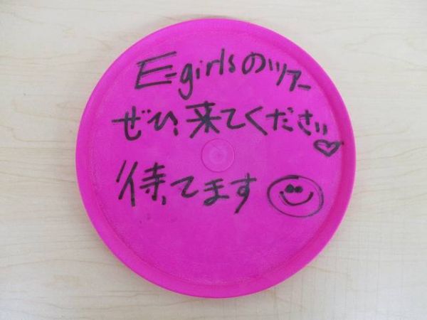 E-girls Happiness YURINO 直筆サイン入りフリスビー E-girls YURINOの