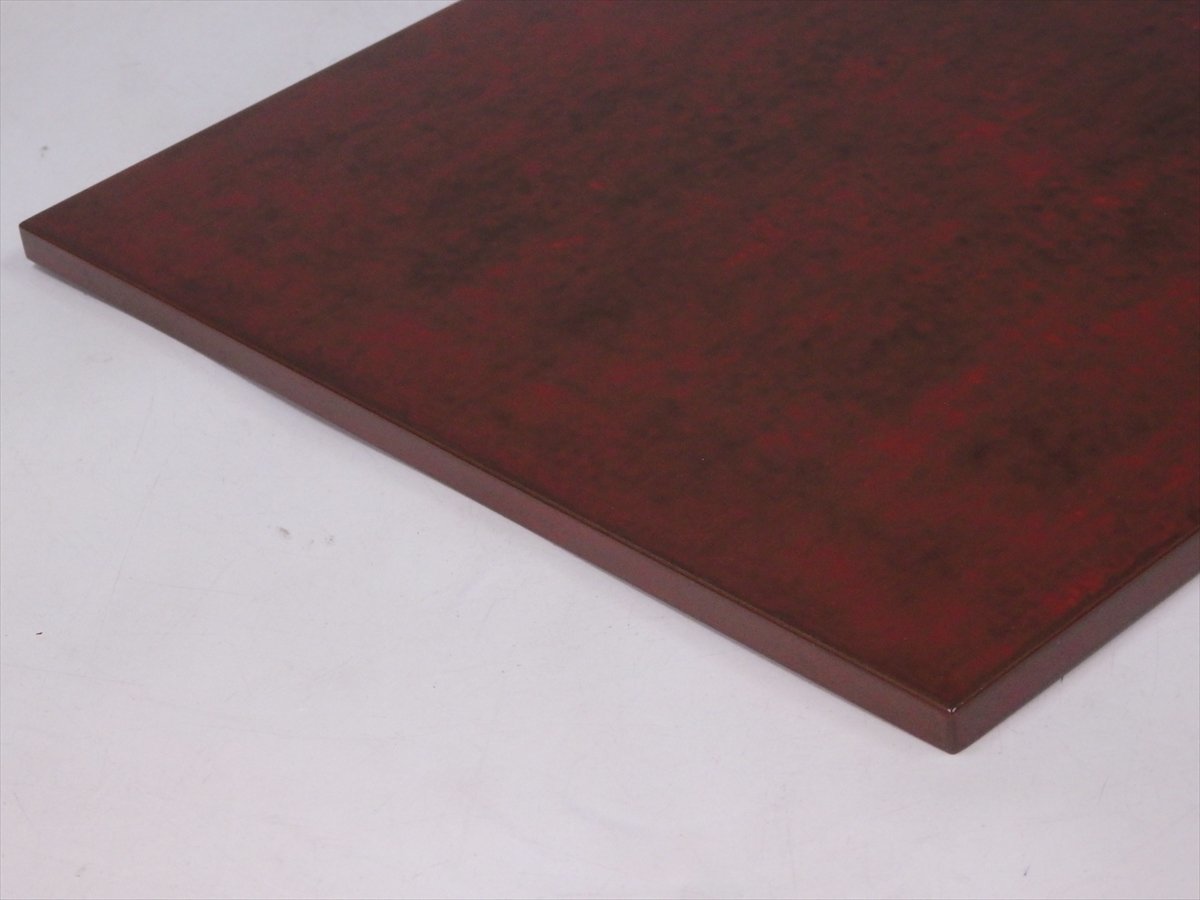 鳥羽漆芸 静岡県指定無形文化財 金剛石目塗 鶏冠角板 硬