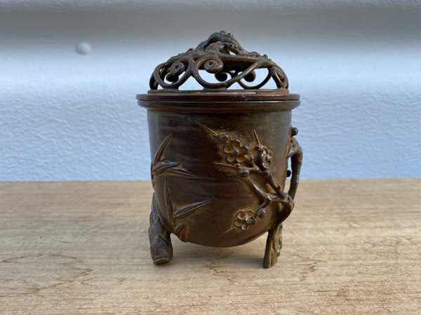中国 銅薫製香炉 九竜香炉 製品