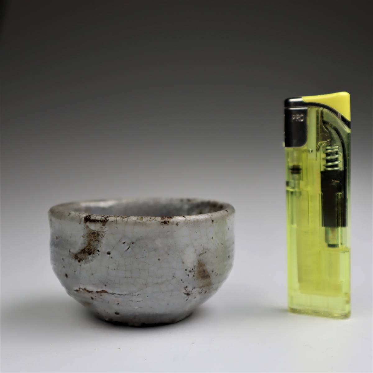 李朝 井戸手盃 （李朝後期） 李朝 雨漏り 井戸手 盃 古美術