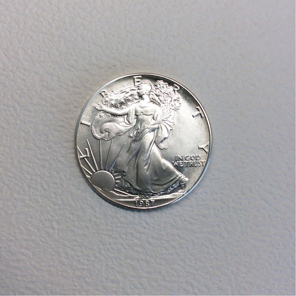 1987年 アメリカイーグルコイン ウォーキングリバティ銀貨 純銀