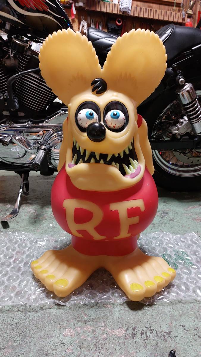 希少Rat Fink ラットフィンク 特大貯金箱 レッド 60cm 希少 レア