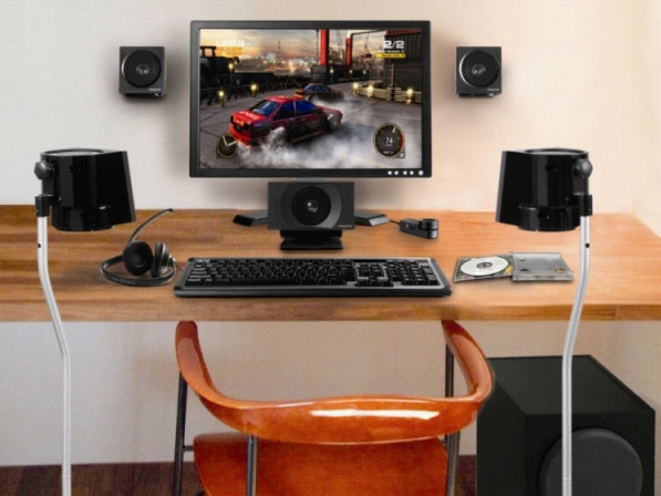 クリエイティブ、2.1ch利用もできる5.1chスピーカー