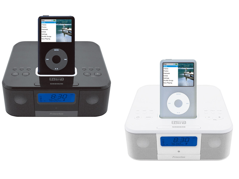 プリンストン、AM/FMチューナ内蔵のiPod用2.1chスピーカー