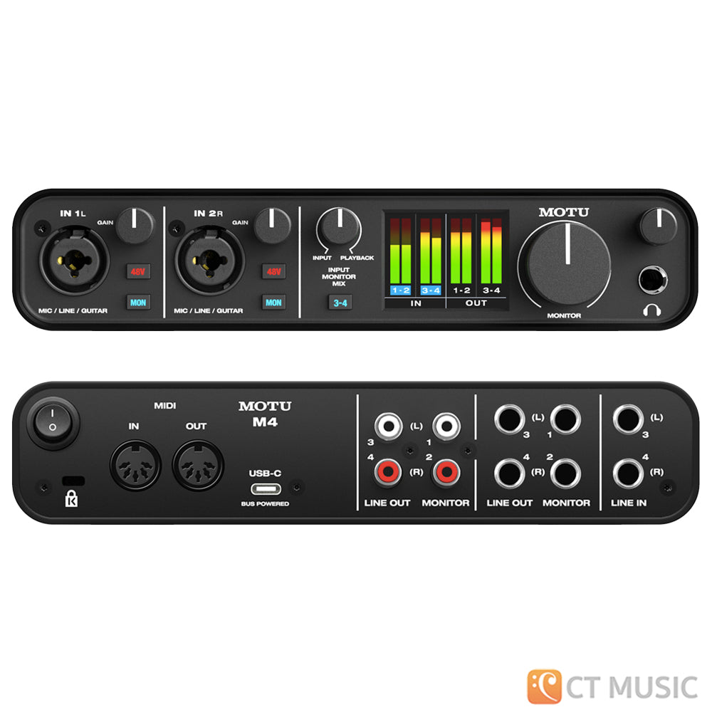 MOTU M4 4-in 4-out USBオーディオインターフェイス M4 - MOTU | 株式