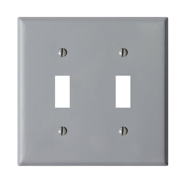 スチール2口スイッチプレート グレー | AXCIS ONLINE