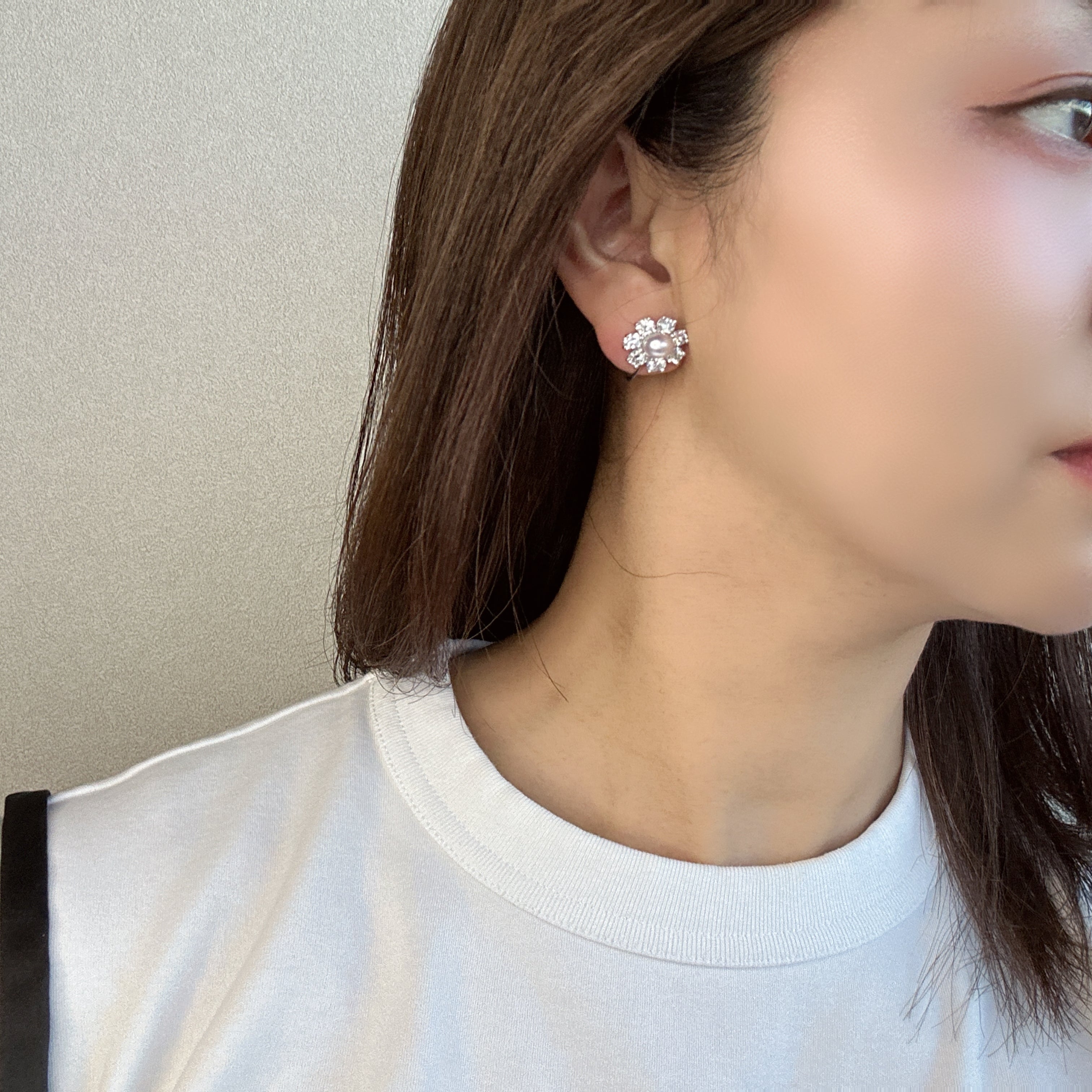 め*)様 櫻井彩子さん アクアマリンピアス 女医さん］ピアス ダイヤ