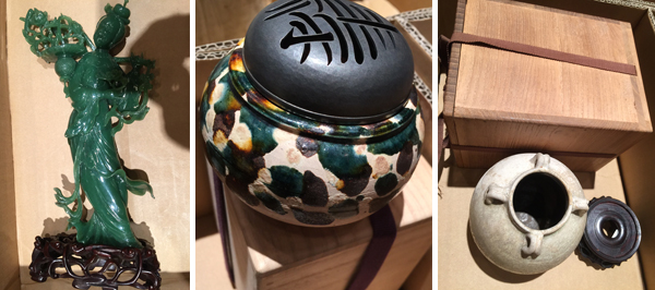 台座3.5センチ本体21センチ中国美術品(はやみまです。) 台座3.5