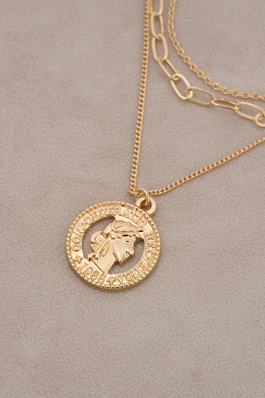 透かしコイン3連ネックレス｜WOMEN｜250HAB56-540K｜AZUL BY MOUSSY