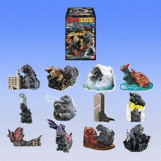 ゴジラ激闘集！ バンダイ 12種コンプリート‼️ ゴジラ激闘集 全12種