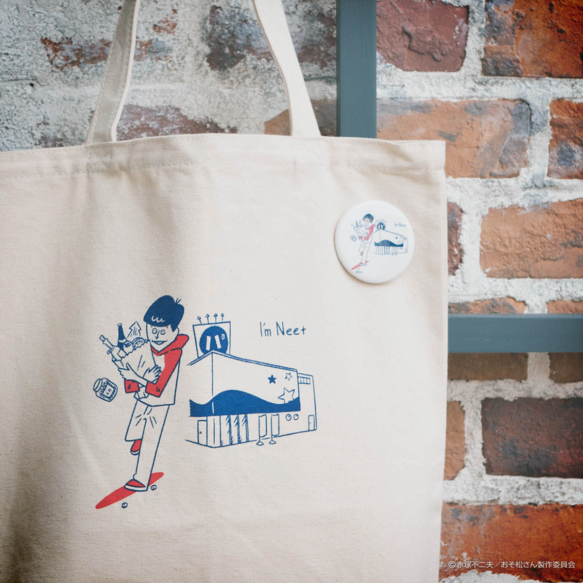 おそ松さん×HTML ZERO3×BANDAI I'mNeet タケウチアツシ 缶バッジ付