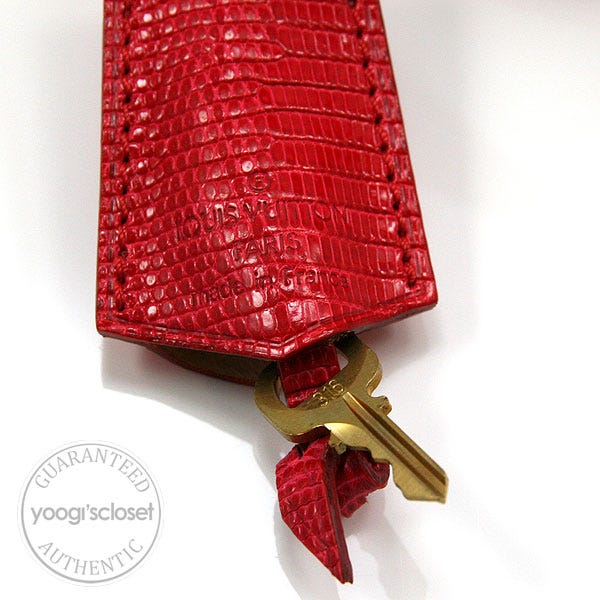 Louis Vuitton Limited Edition Cerises Lizard Neo Deauville Bag