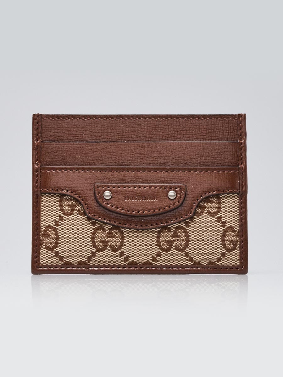 Gucci X Balenciaga Beige/Ebony Canvas and Brown Leather The Hacker