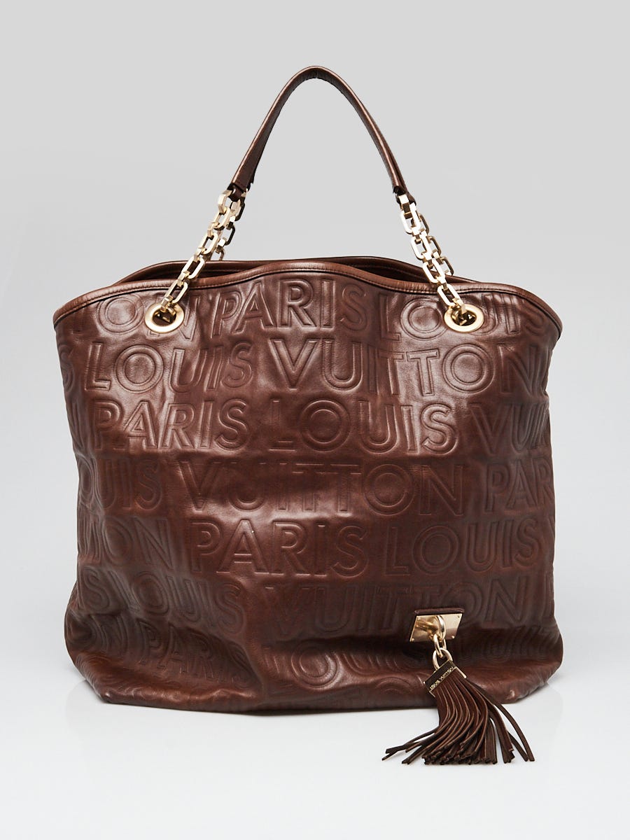 Louis Vuitton Limited Edition Chocolate Leather Paris Souple