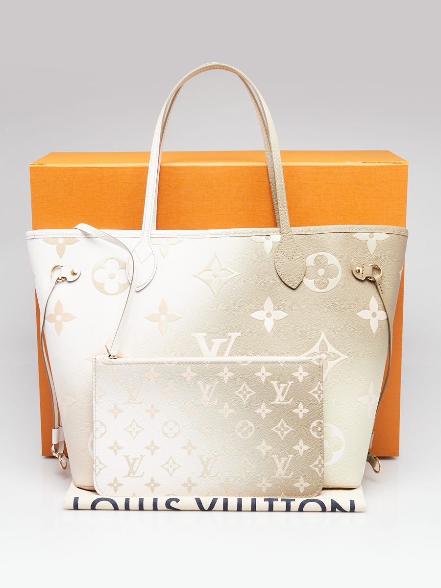 Louis Vuitton Limited Edition Sunset Kaki Giant Monogram Neverfull
