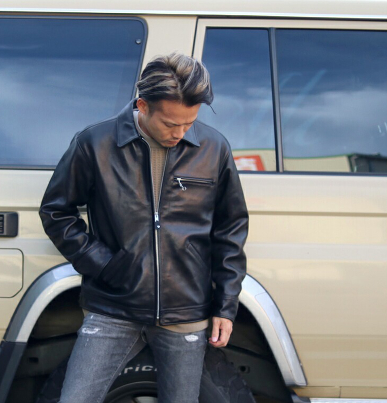 ショット レザージャケット トラッカー シングル キングサイズ 44