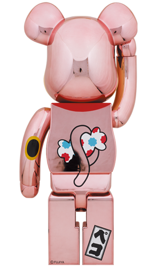 BE@RBRICK 招き猫 桃色透明メッキ 1000％ MEDICOM TOY - BE@RBRICK