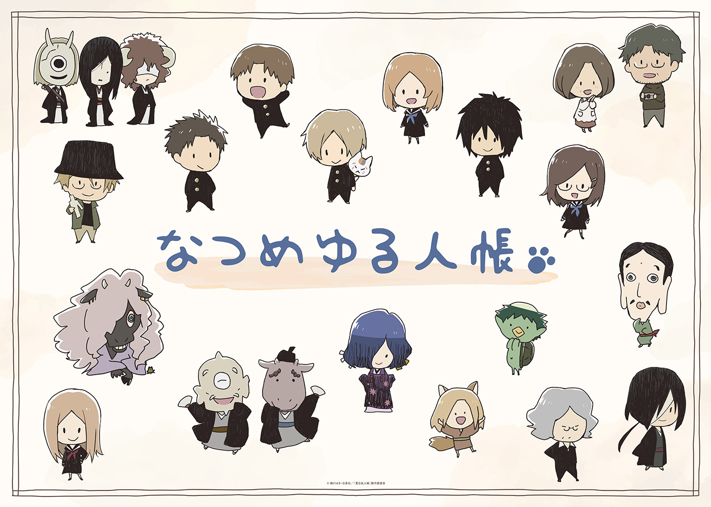 壁掛けアクリルクロック（なつめゆる人帳） 夏目友人帳　　