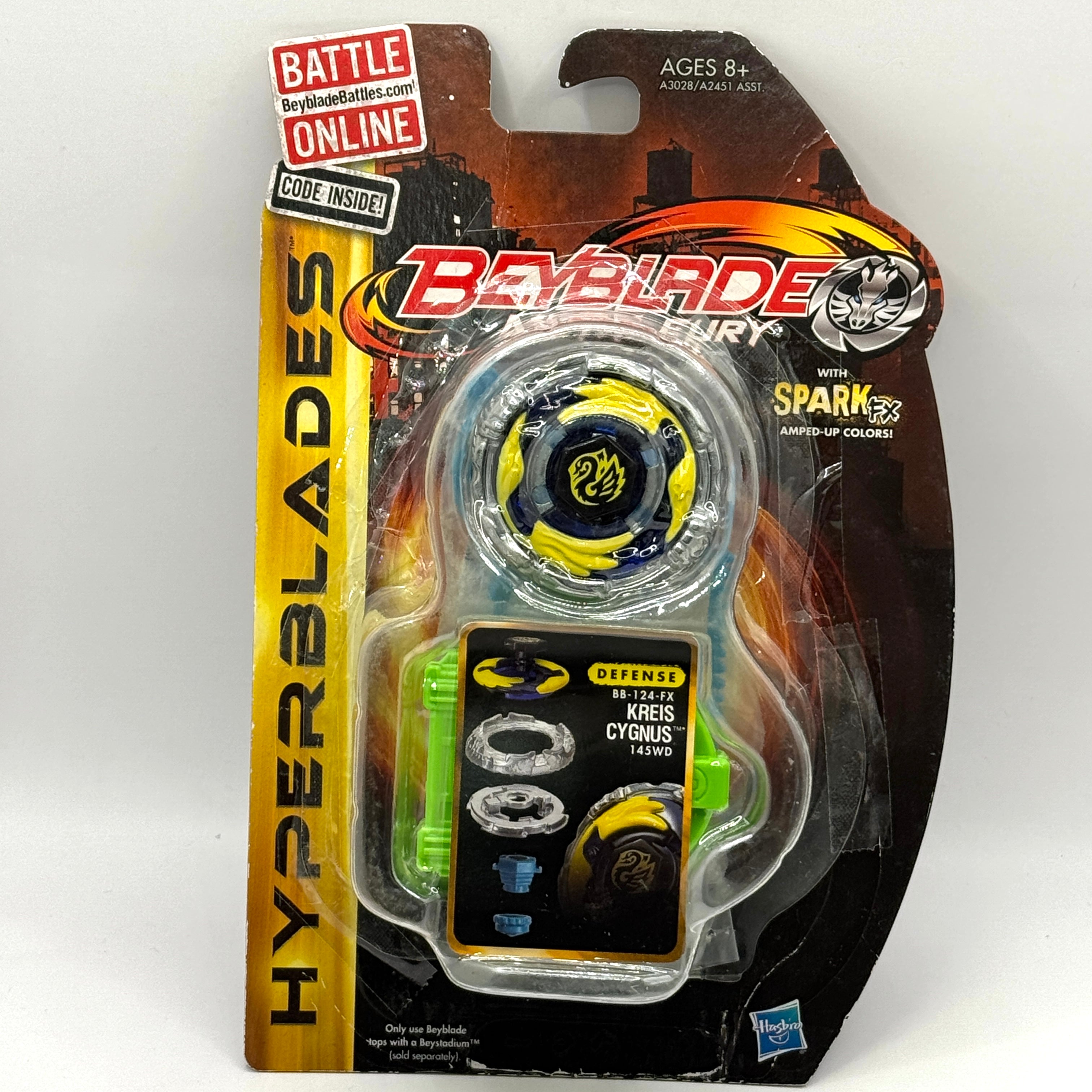 Hasbro Metal Fury SparkFX Hyperblades BB-124-FX Kreis Cygnus 145WD