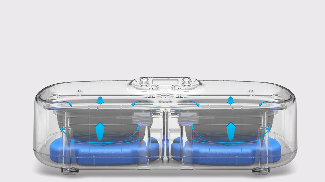 スマホ対応 犬猫用オープンタイプ自動給餌器 Petoneer Two-Meal Feeder