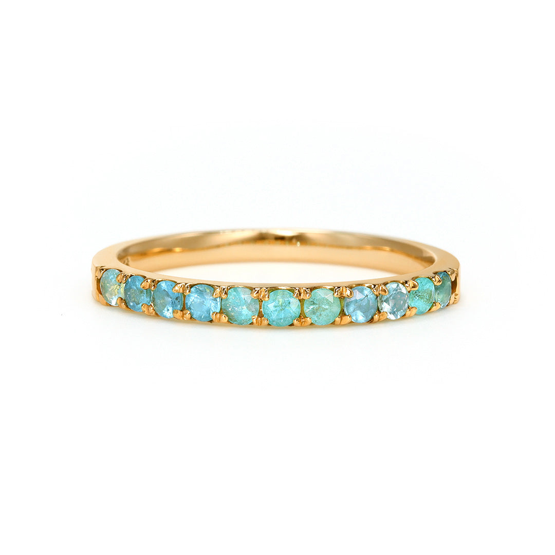 ねこちゃん】S925ラボグロウンパライバトルマリンリング6ct 【ねこ