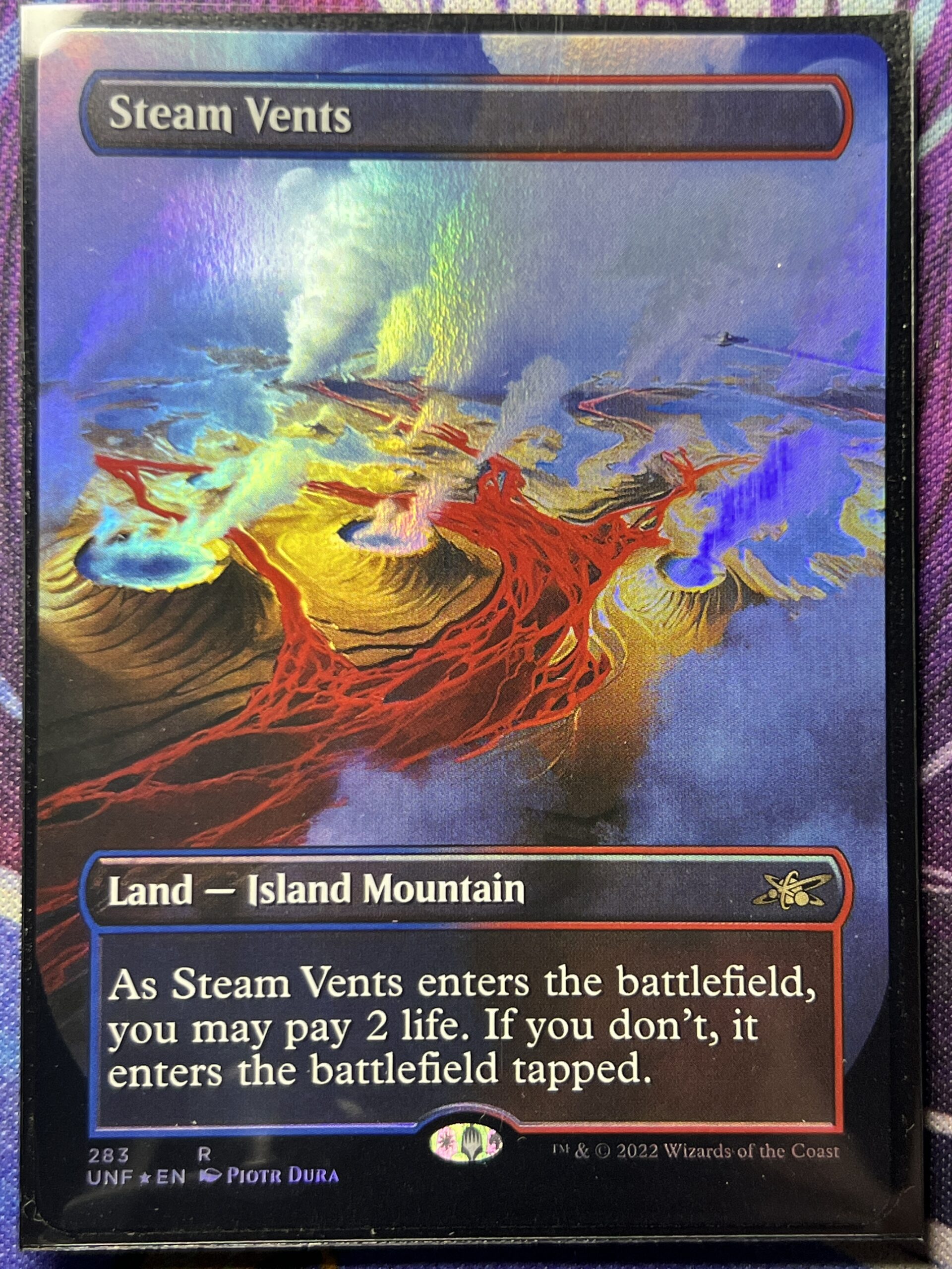 蒸気孔/Steam Vents UNFボーダーレス 英語ギャラクシーfoil Steam