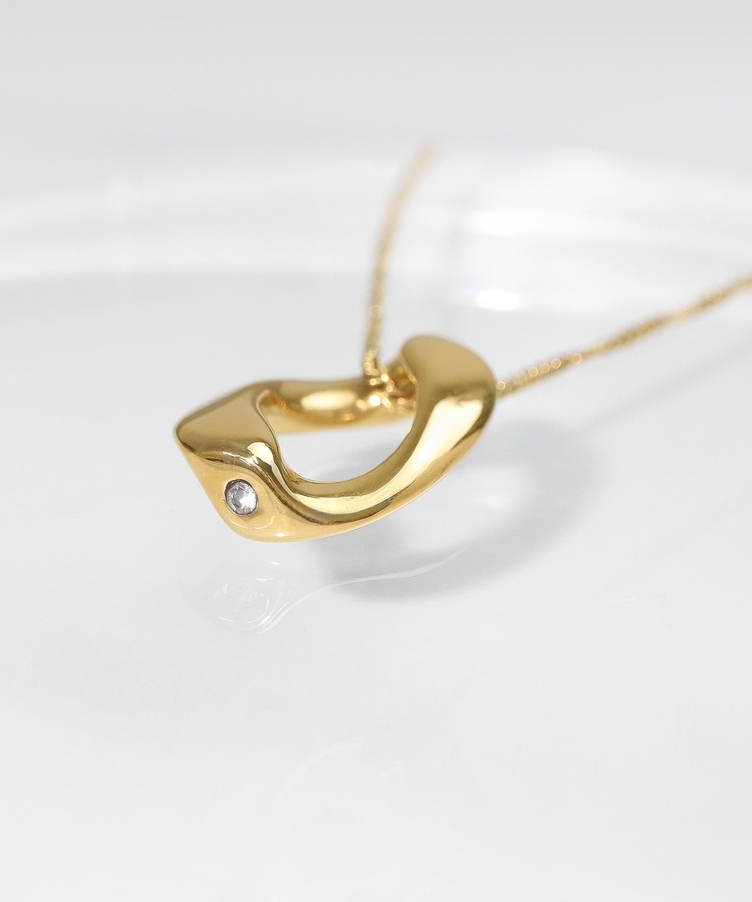 blackdia ocean ツイストリング チェーンネックレス