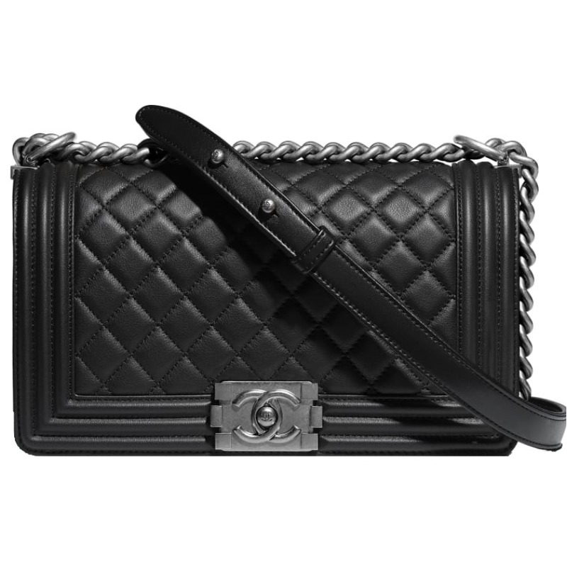 シャネル ボーイシャネル ラムスキン ヴィンテージ金具｜ブランド買取