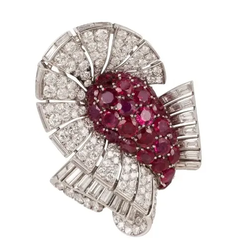 宝石 ルビー ピアス イヤリング PT850｜ブランド買取なら「ブランド