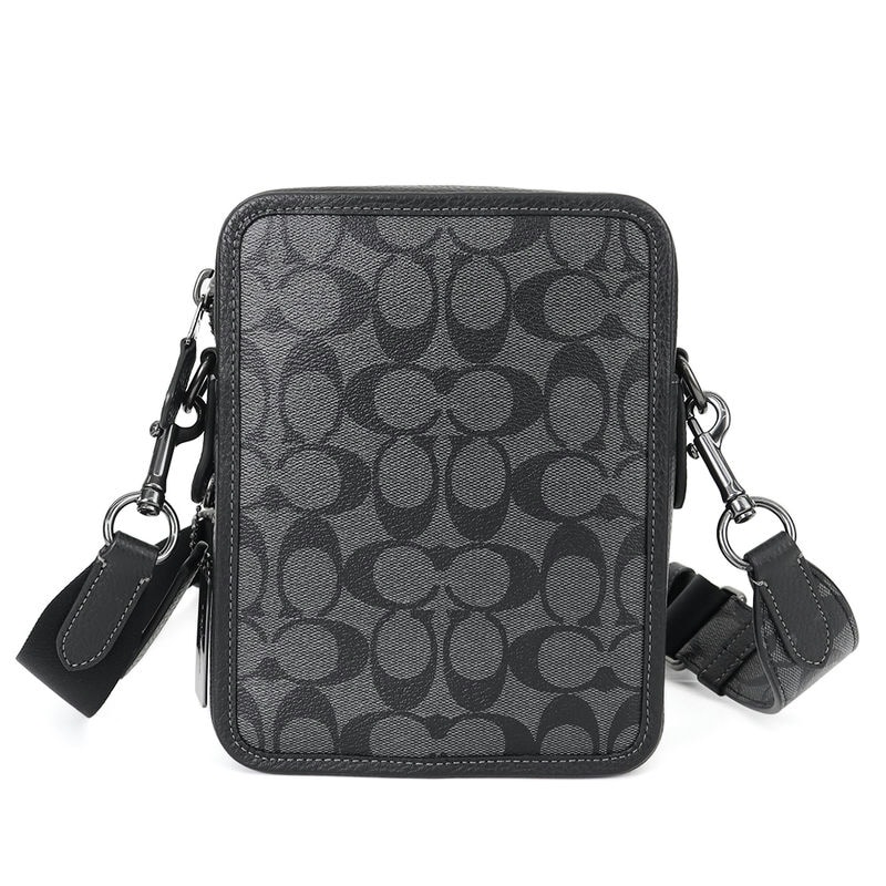 Brandol / COACH コーチ ショルダーバッグ シグネチャー 縦型 ブラック