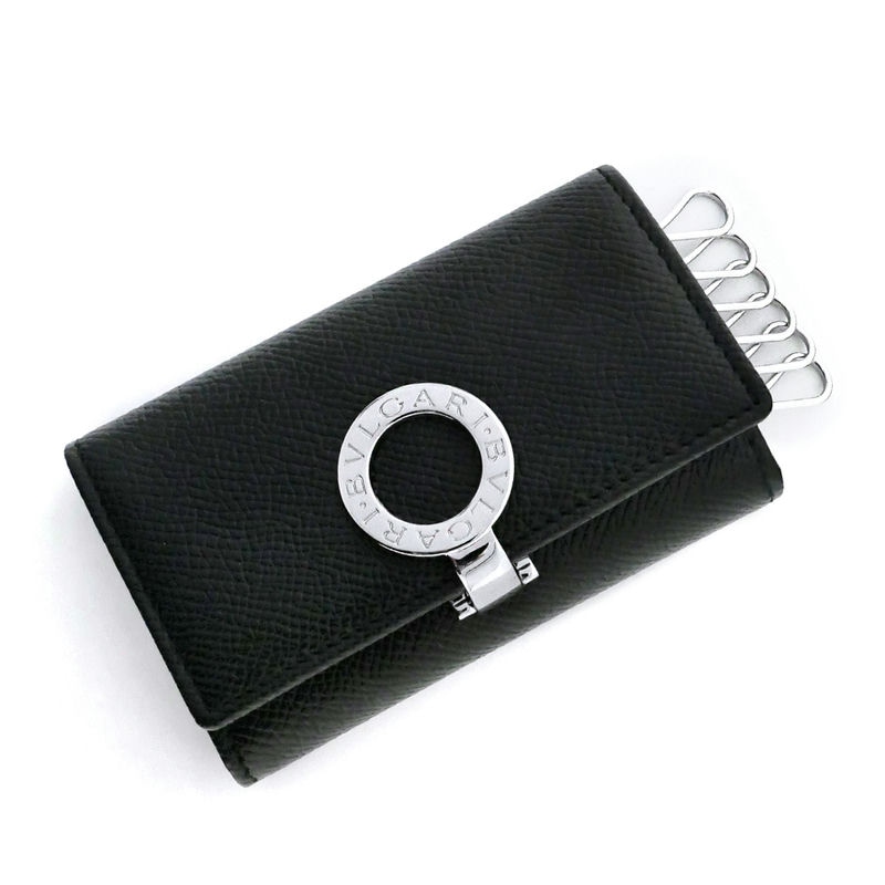 未使用保管品】BVLGARI ブルガリ ブラックレザー スマートキーケース