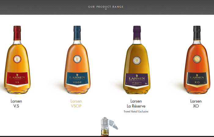 LARSEN ラーセン コニャック フィーヌシャンパーニュ フランス 容量