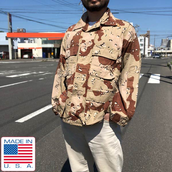 80's/実物/米軍/6C/デザートカモ/チョコチップ/迷彩ジャケット【M-S