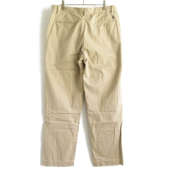 90s Polo ポロ ラルフローレン ノータック ツイル チノパン ベージュ系