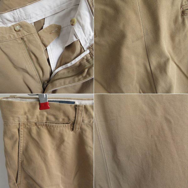 90s Polo ポロ ラルフローレン チノパン ベージュ系 33/30 PRESTON