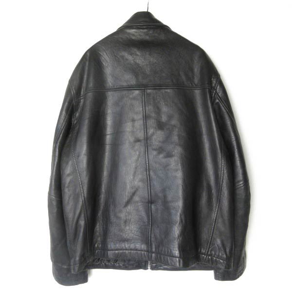 DOCKERS レザー ジャケット | 黒 Tバック M - 札幌 ビンテージ 古着屋