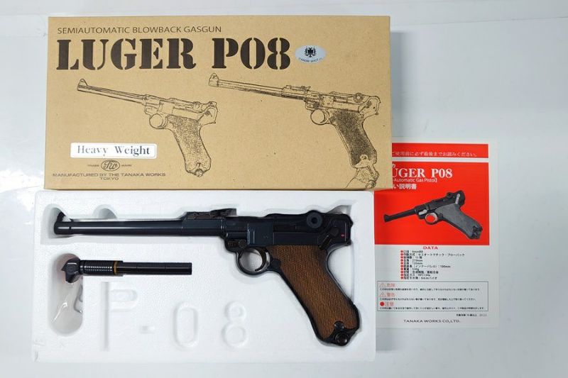 中古 通販 「タナカ ルガーP08 8インチ HW キャロムショット