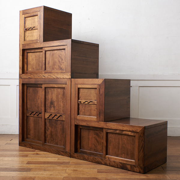 イズヤオンライン | 民芸家具 樺材 階段箪笥