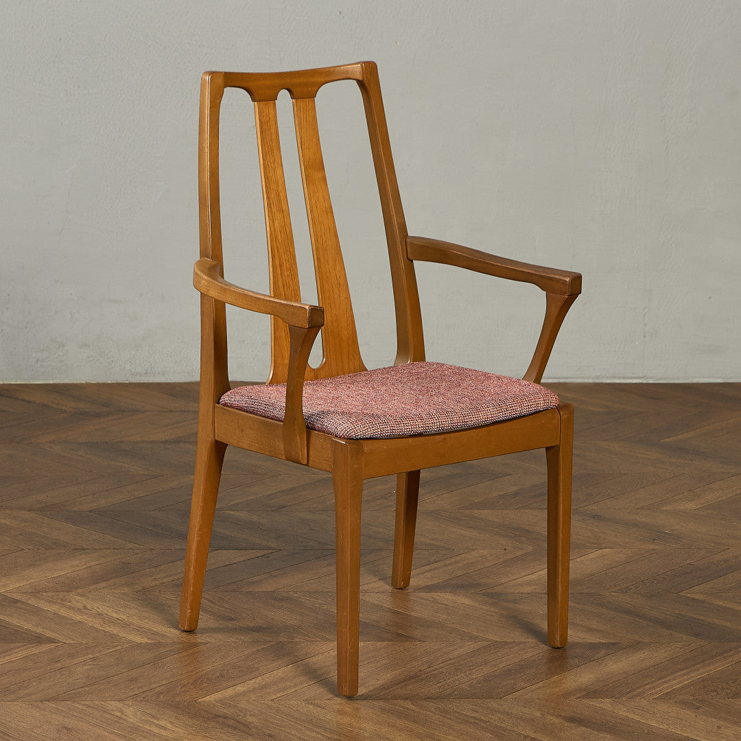 ま*ち様 ミッドセンチュリー 木製ダイニングチェア 2脚セット 40年代50