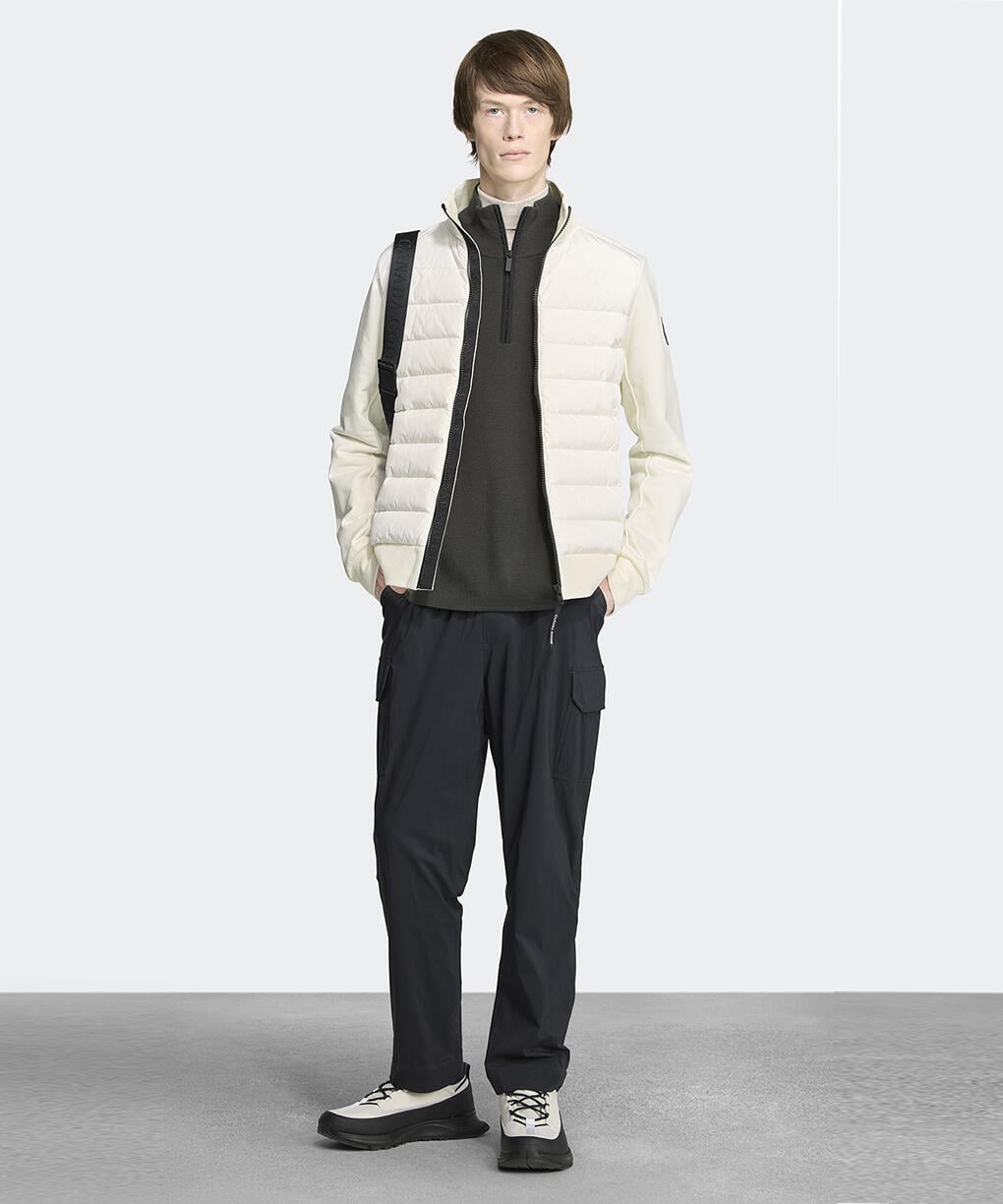 ハイブリッジ ヒューロン フルジップ ジャケット ブラックレーベル