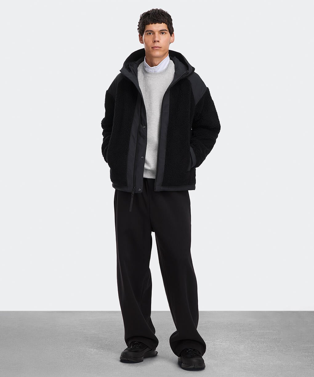 メンズ アルバーニ リバーシブル フリース ボンバー(7067M)｜カナダ