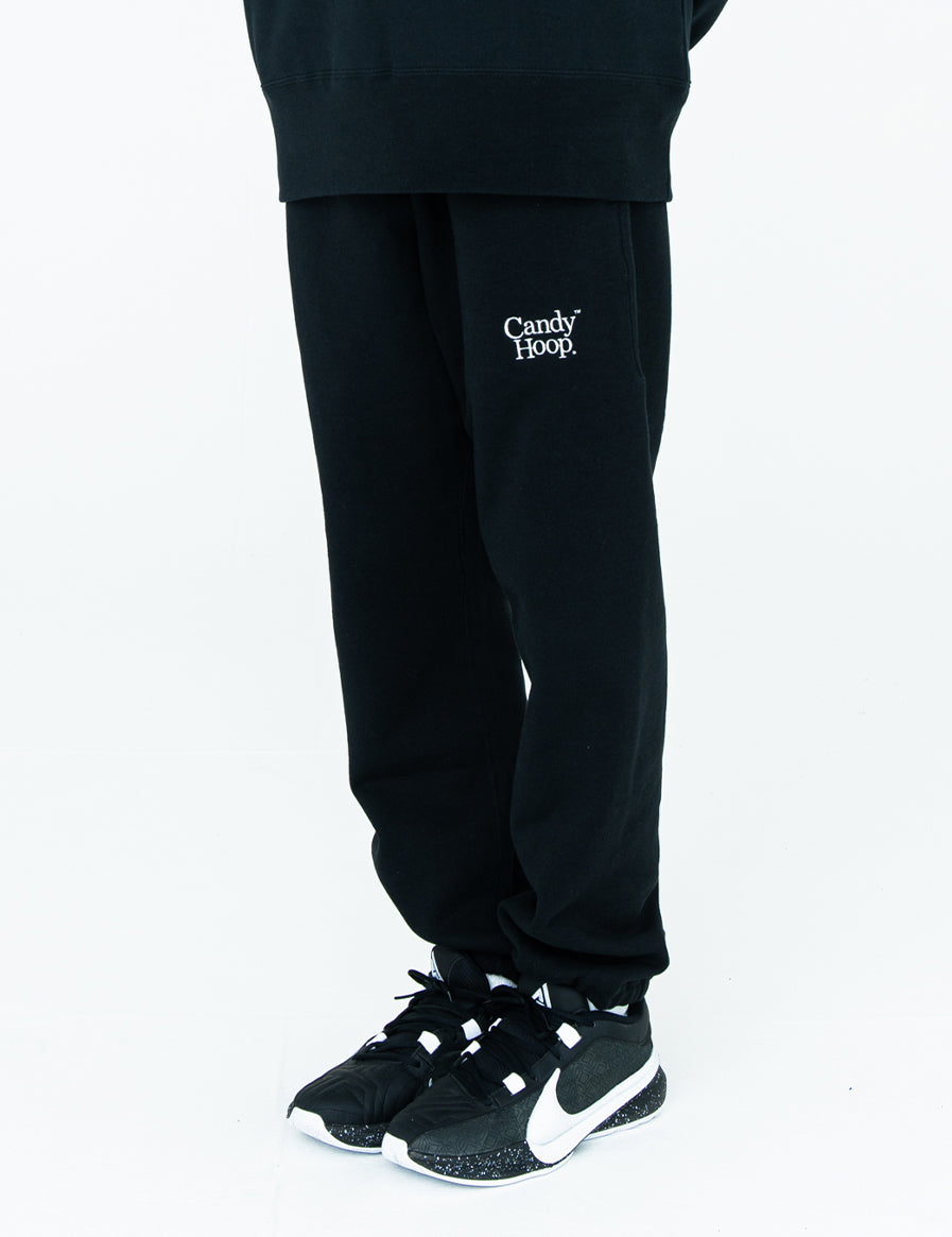 BASIC LOGO SWEAT PANTS (BLACK)